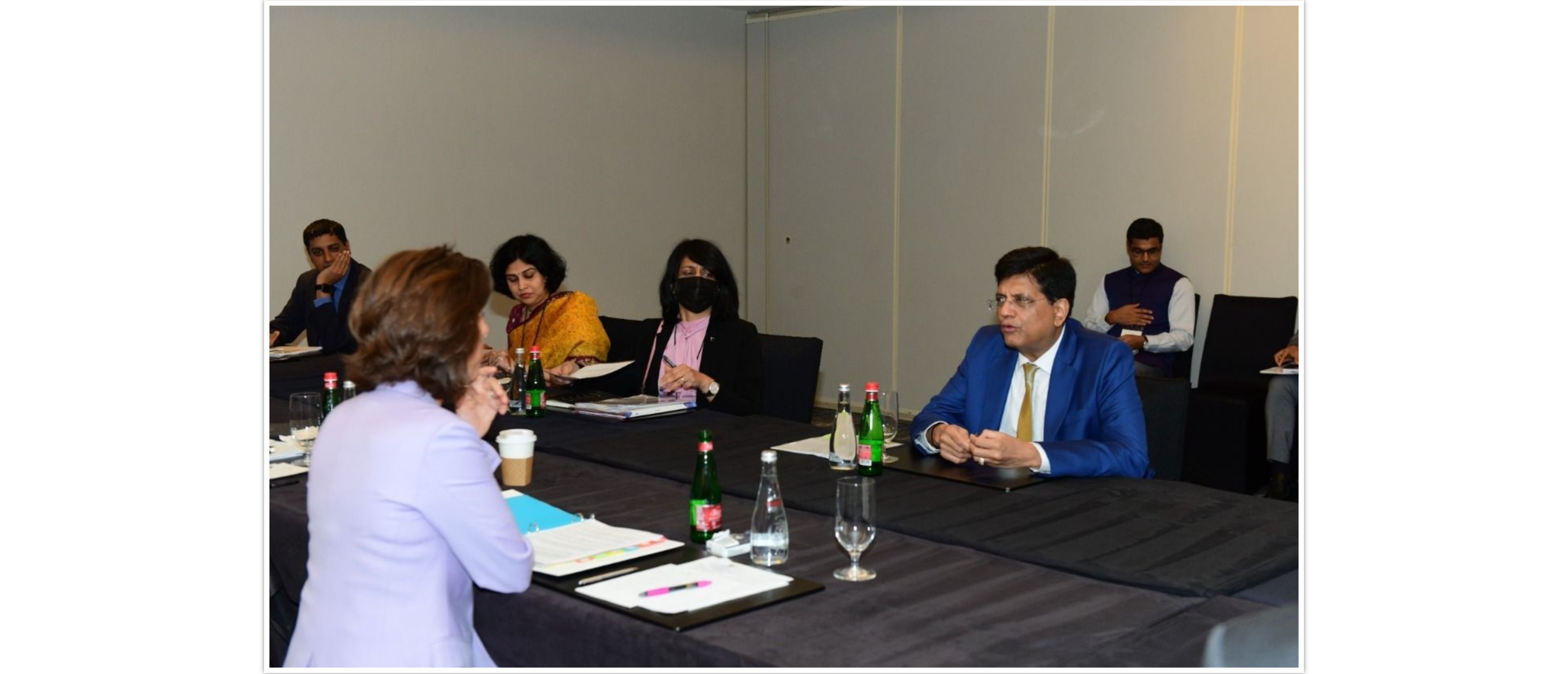  Union Minister of Commerce and Industry, Consumer Affairs, Food and Public Distribution and Textiles, Mr. Piyush Goyal met US Commerce Secretary Gina Raimondo in Los Angeles on September 8, 2022