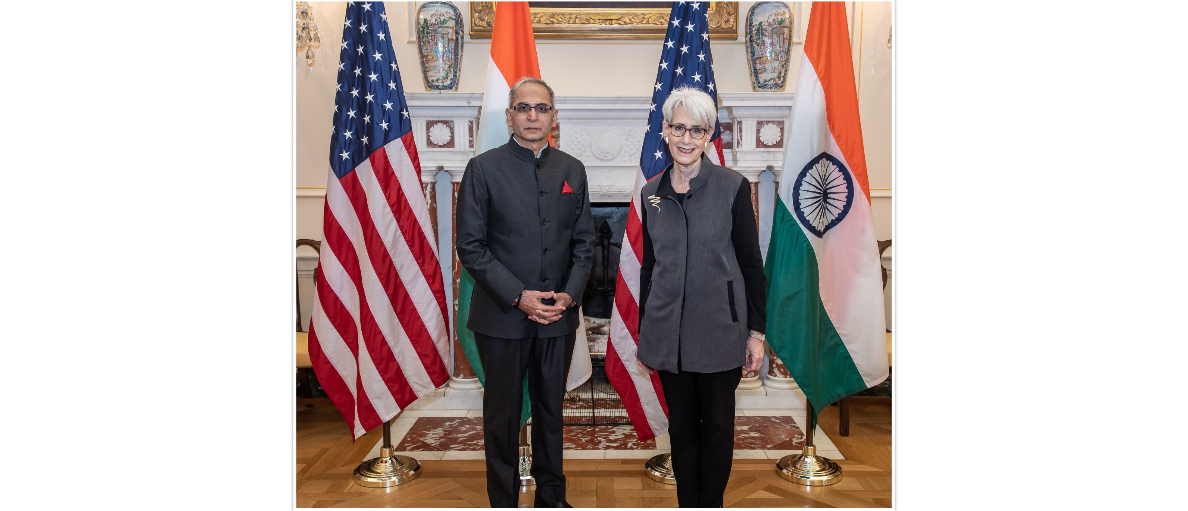  Foreign Secretary, Vinay Kwatra with Deputy Secretary of State, Wendy R. Sherman in Washington DC