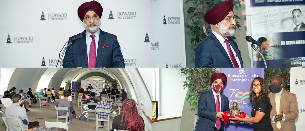 Ambassador of India to the United States Taranjit Singh Sandhu delivered the King/Gandhi Lecture at Howard University